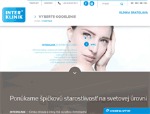 Tablet Screenshot of interklinik.sk